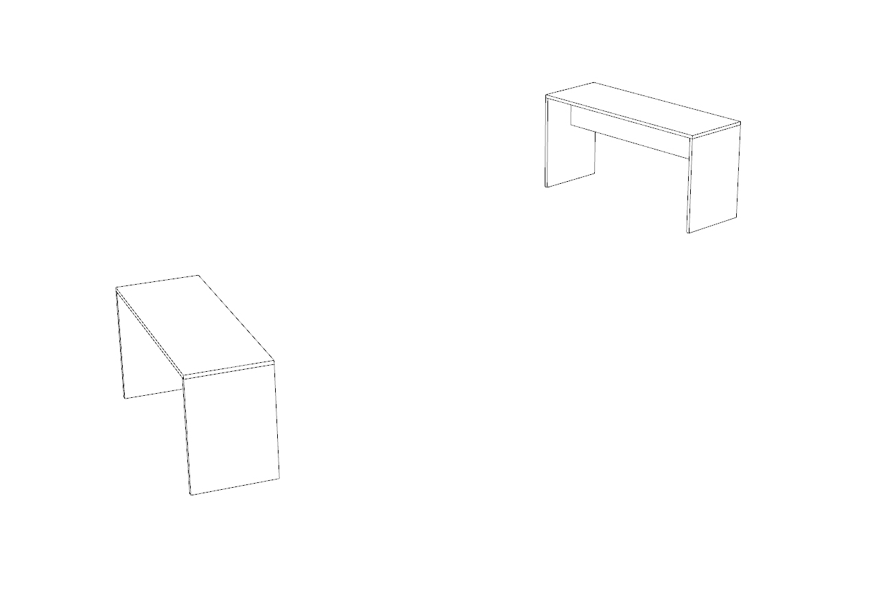 two benches image